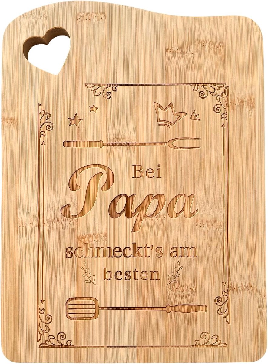bamboe snijplank met spreuk