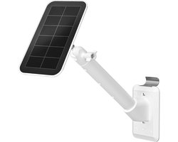 Solar Panel Wall Mount for Ring Solar Panel, Extension Bracket with Universal Adapter and Stainless Steel Hook, 180° Adjustable, Compatible with Arlo/Wyze/Wasserstein Solar Panels