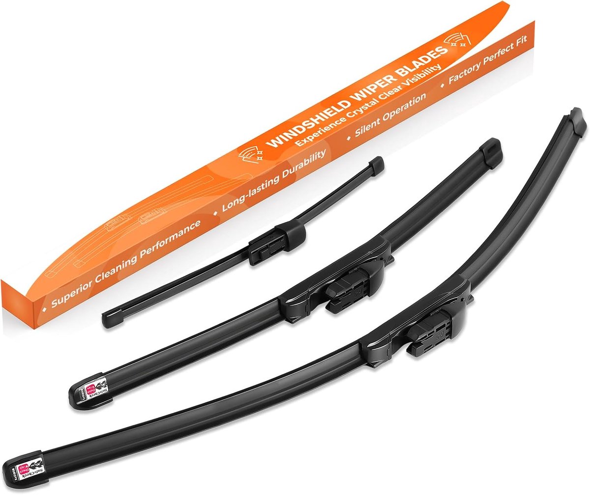 Ruitenwisserbladen voor + achter, set van 3, 600 mm/475 mm/275 mm