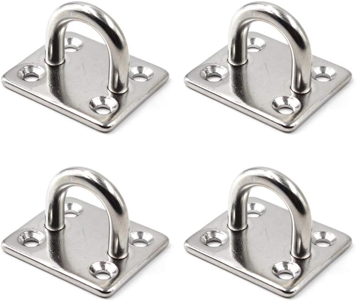 Plafondmuur Mount Haak Zware Pad Ogen 1/4 "6mm 304 Rvs Geweldig voor Yoga Schommels Hangmatten/Boot Rigging/Marine Deck Hardware/Suspension Training Straps