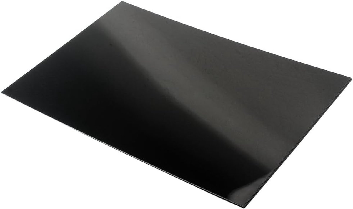 3 Plooien Pickguard Materiaal Op Maat Maagd Krasplaat Pick Guard 440X290X2.2mm - Zwart