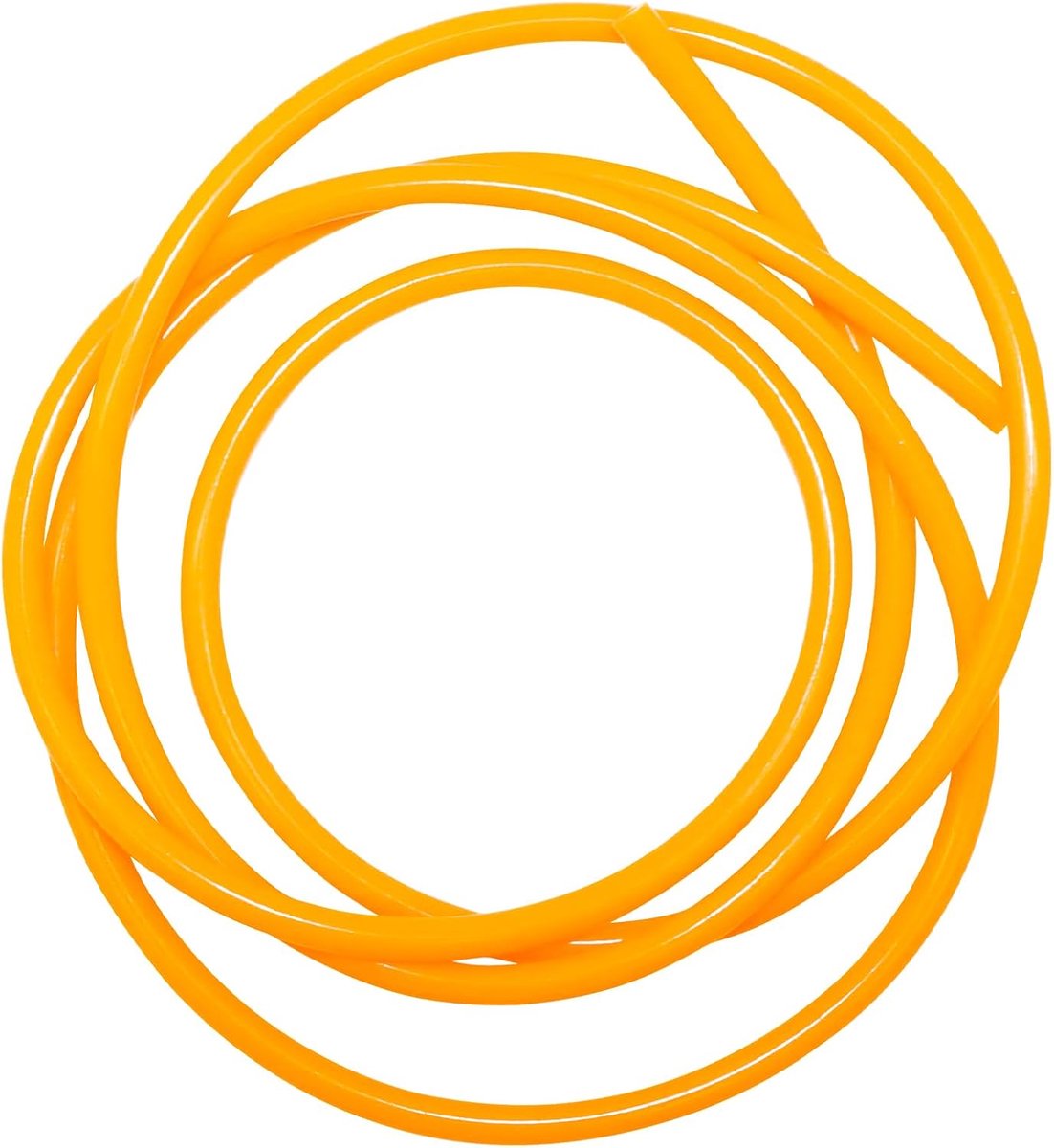 slang, 3 mm ID x 6 mm, OD, 3 meter lengte, flexibele siliconen rubber, luchtslang, waterslang voor pompatoverdracht (oranje)