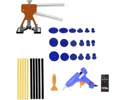 Kit de débosselage de voiture Premium avec pistolet à colle – Kit débosseleur complet – Débosselage sans peinture – Enlever bosses voiture & Extracteur à inertie voiture