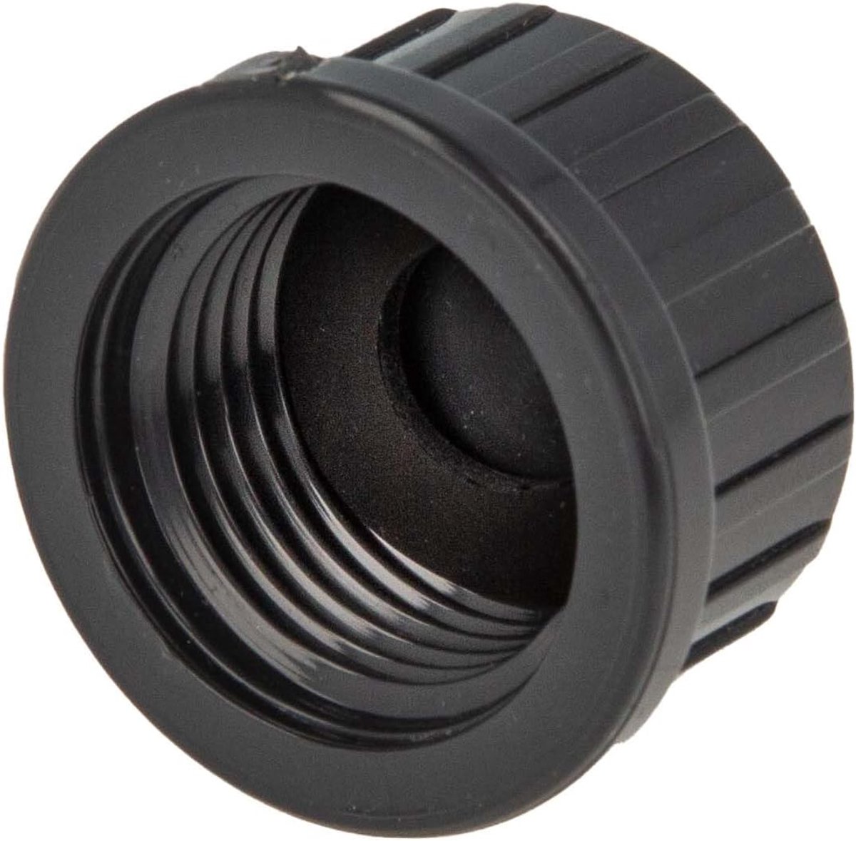 Eindkap PVC-U 1/2" binnendraad 10bar grijs type vlak