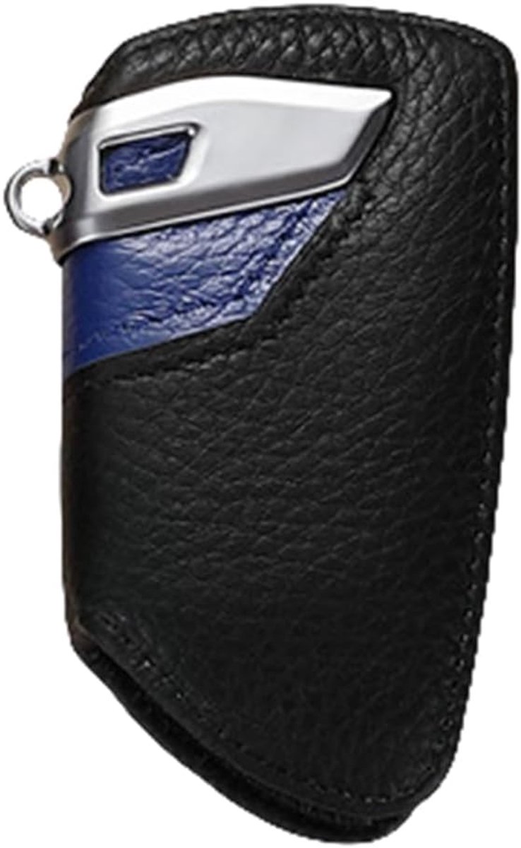 Echt Lederen Smart Key Cover Case voor BMW F10 F20 F30 NIEUWE 1 2 3 4 5 6 7 Serie X3 X4 320I 116I 118I 328I 530I Afstandsbediening Accessoires (Blade Blauw)