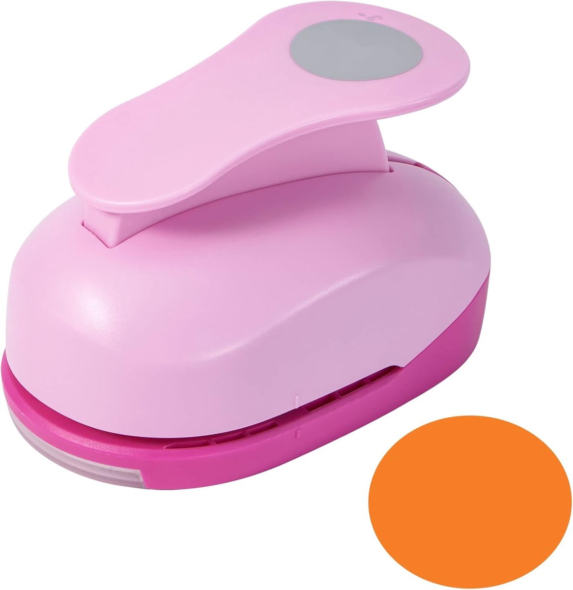 3 Inch Circle Punch, Craft Hole Punch Shapes, Circle Punches for Paper Crafts, Cardstock, Brand Label, Gift Wrapping, Greeting Cards and Scrapbooks, Pink