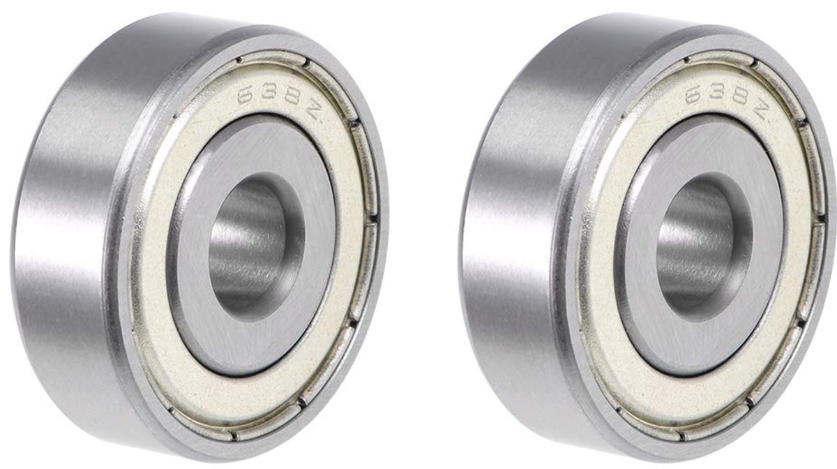 sourcing map 2 stuks 638ZZ dubbel afgeschermd ABEC-3 kogellagers 8x28x9mm