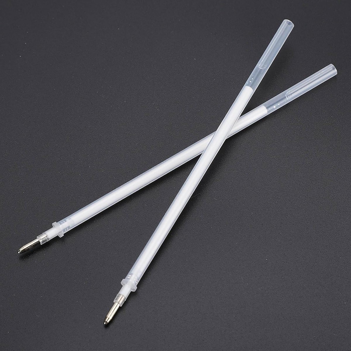 100 stuks hoge temperatuur verdwijnende pen, verdwijnende inktpen voor stoffen quilten naaien, witte hoge temperatuur verdwijnende pen navulling, warmte uitwisbare