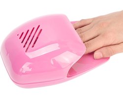 Nagelventilator droger voor gewone nagellak, draagbare nageldroger nail art polish machine sneldrogende nagellak gel nageldroger blazer voor vingernagel teennagel, draagbare ventilator lucht nagel