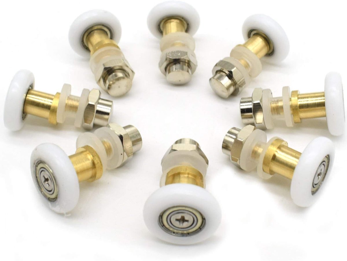 8 rollen voor douchedeur, 25 mm