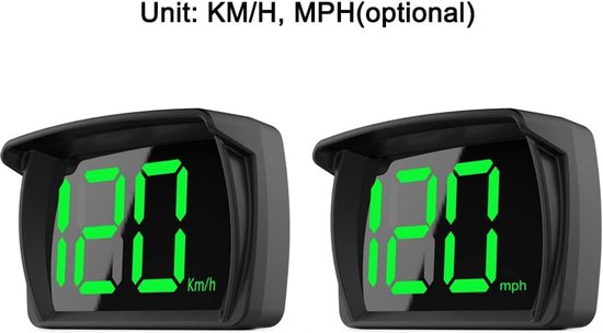 Intelligente GPS HUD Snelheidsmeter,Auto HUD Headup Display KM/H MPH met LED Grote Politie Display voor Auto Truck SUV Motorfiets — afbeelding 5