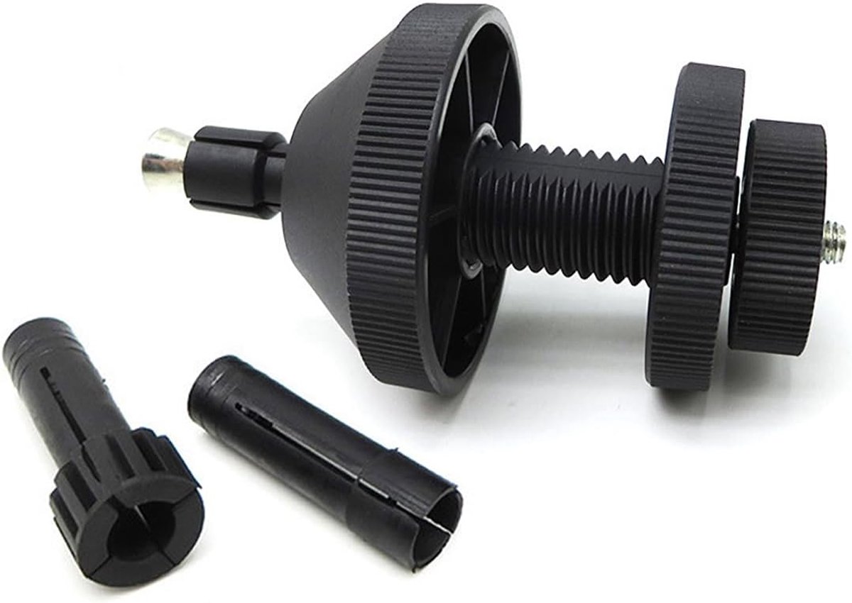 Koppelingsuitlijningsgereedschap, universele autokoppeling, centreerset voor naafdiameter 14-28 mm met 3 hulzenankers, uitbreidbaar pincet 450031