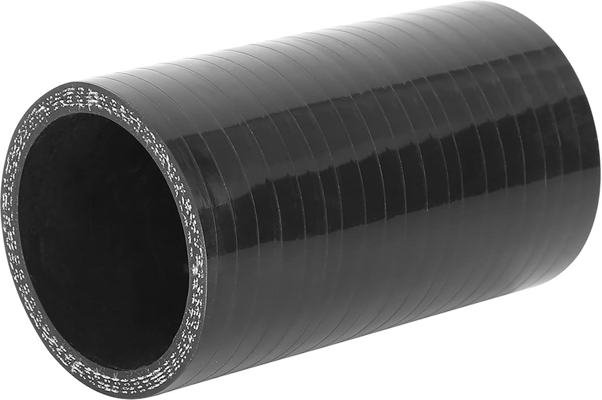 AUTOHAUX 50mm ID Zwart Rechte Siliconen Slangkoppeling Intercooler Buis