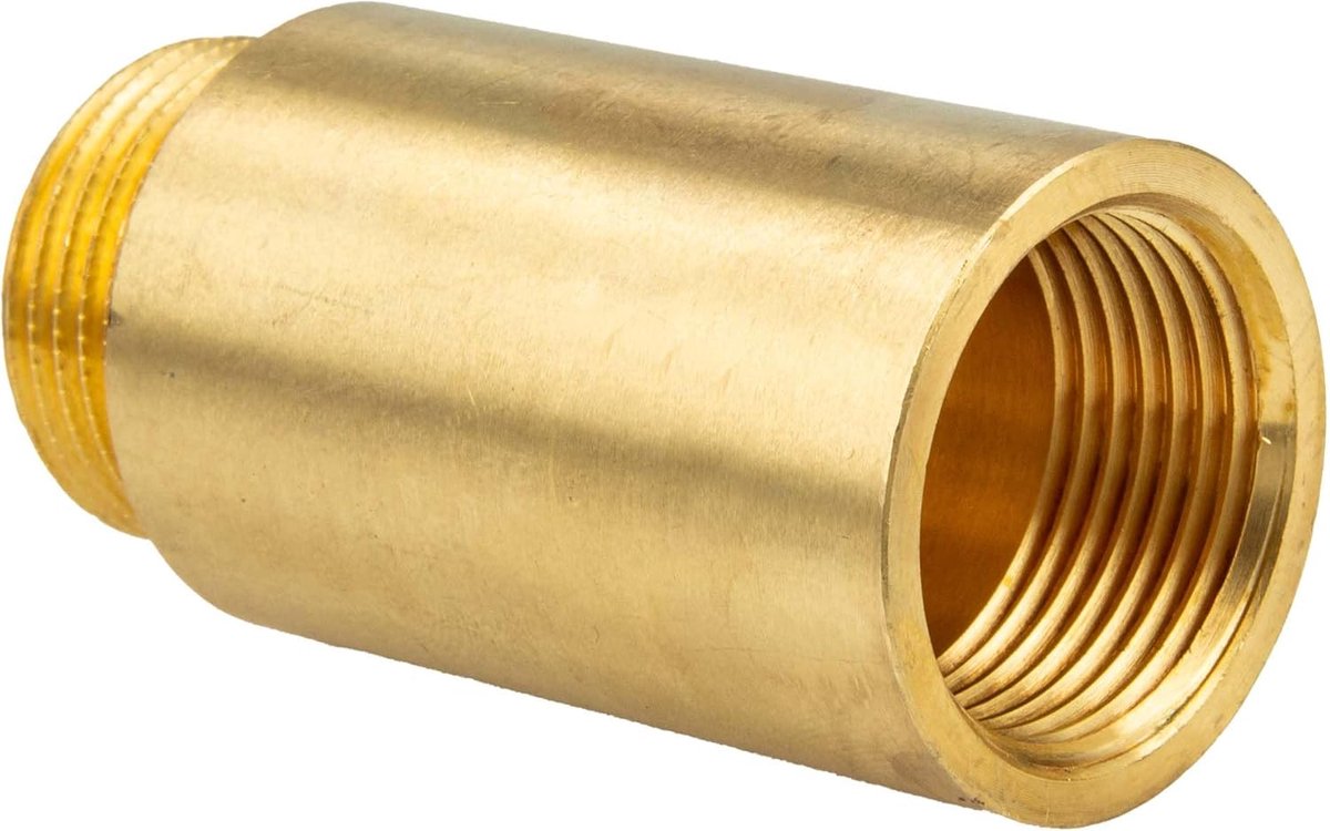 tecuro Kraanverlenging 1/2 inch x 50 mm - volgens drinkwaterverordening 50930-6, volgens DIN 3523, messing CW 617 N blank