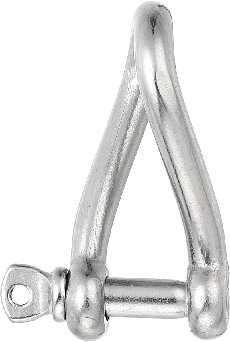 316 Rvs Twist Beugel 1/4 "6Mm, 350Lb Belasting Schroef Pin Sluitingen Voor Tractie Staaldraad Touwen Marine Handling Accessoires