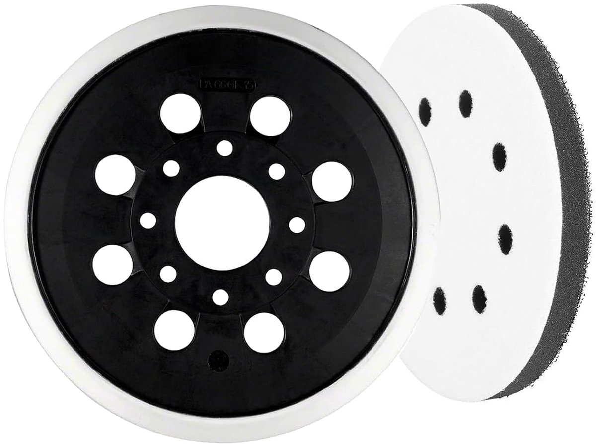 Schuurschijf van 125 mm, compatibel met Bosch PEX 220 A GEX 125-1 AE PEX 220 AE Skil 7402/7490, 8 schuurschijven met Bosch-kussen, accessoires voor schuurplaten voor excentrische schuurmachines