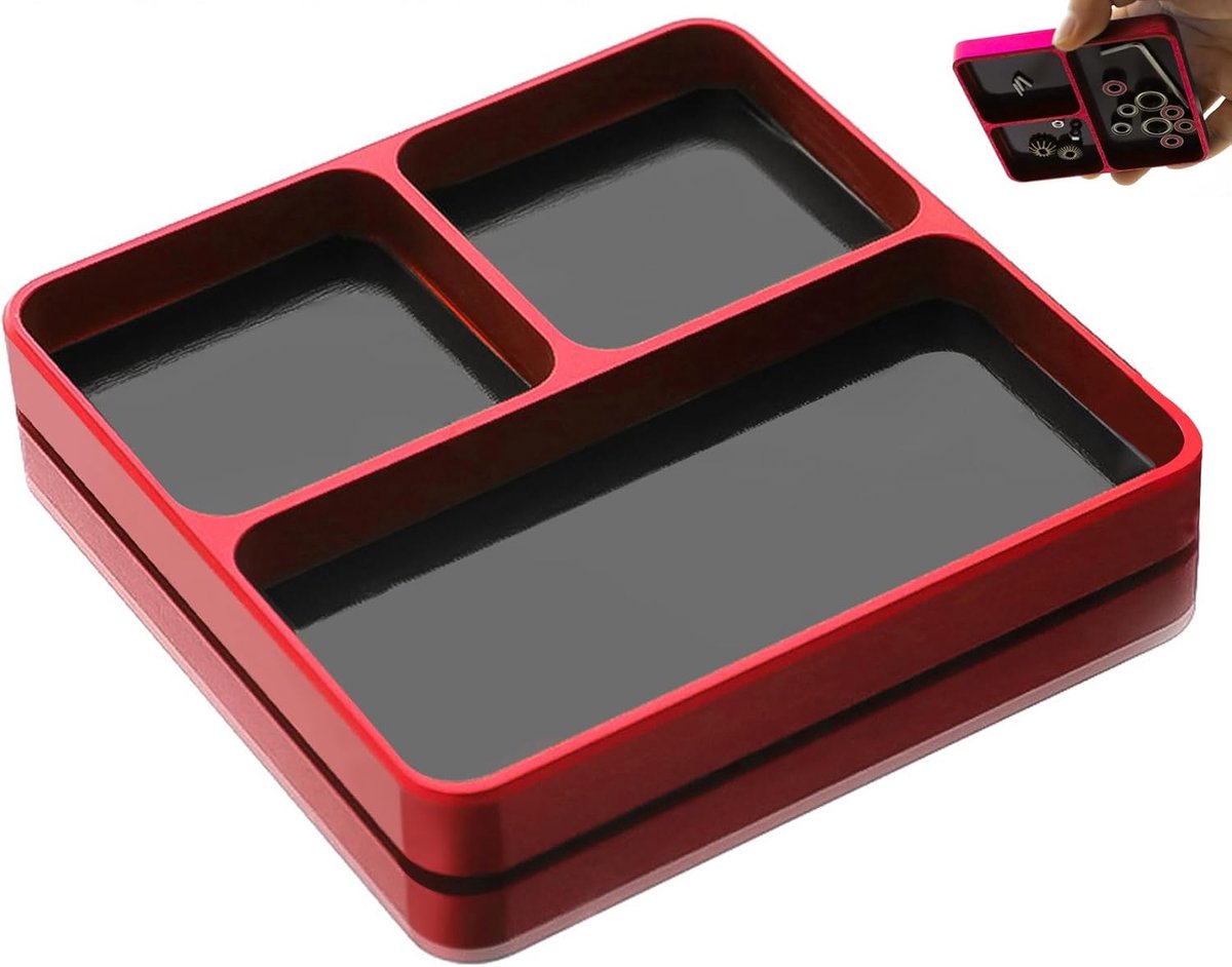 gereedschapsbakorganizer, klein dienblad voor elektronische reparatieschroeven, magnetische gereedschapskisten kleine onderdelen houder voor organisatie, opberggereedschap voor schroef