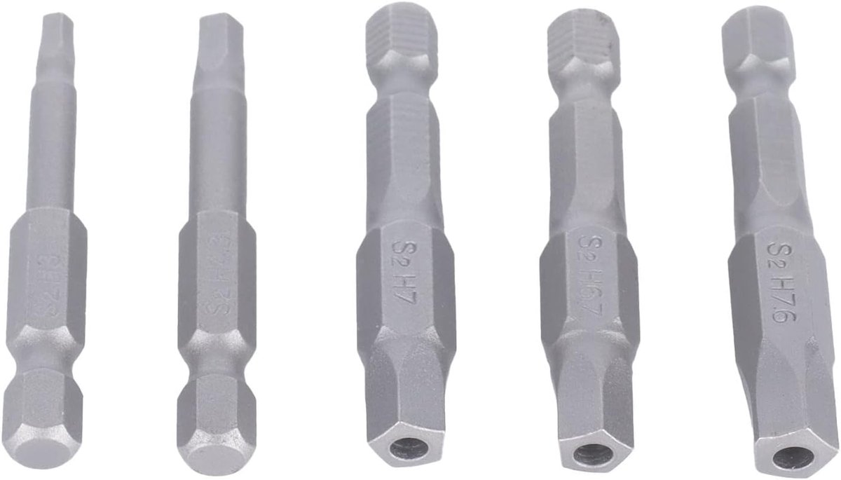 bits, magnetische vijfhoekige bits, magnetische moersleutelboorset, 5-delige duurzame schroevendraaierbit voor schroevendraaierboor
