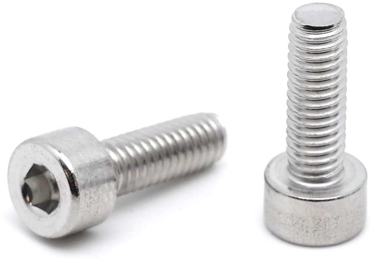 20 x BTR roestvrijstalen schroeven M4 x 12 mm – CHC-schroeven van roestvrij staal A2 inbusschroeven cilinderkop – DIN 912 ronde kop voor sluitring en moer