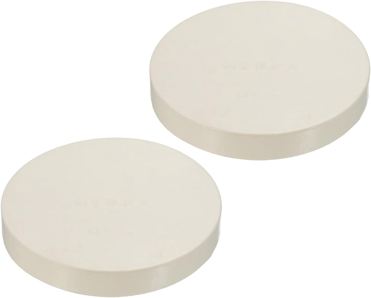 2 stuks eindkappen, PVC ronde buis insert eindkap vervanging, geweldig voor tuin irrigatie, watersysteem (wit, voor 140 mm ID)