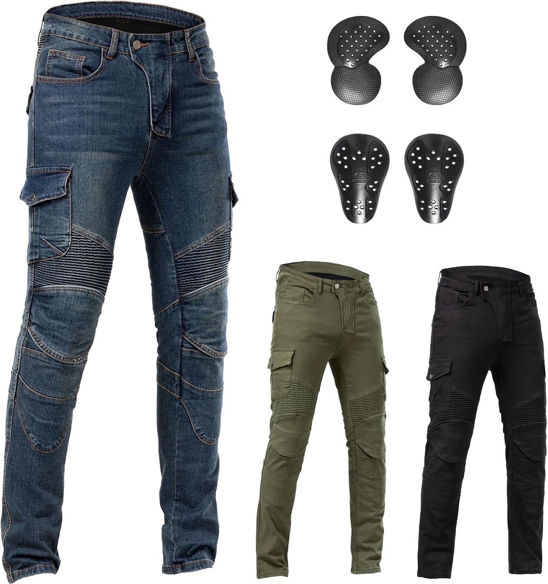 gewapende motorbroek: motorcrossjeans voor motorfietsen en crossmotoren met stijlvol ontwerp