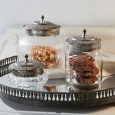 LOBERON Pot set van 3 Plévin helder/zilverkleurig