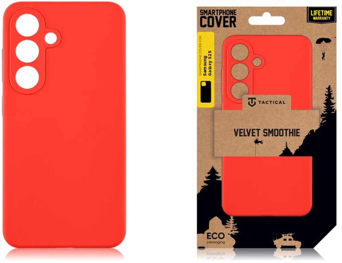 Tactical Velvet Smoothie hoesje - Geschikt voor SM-S936B - Chilli