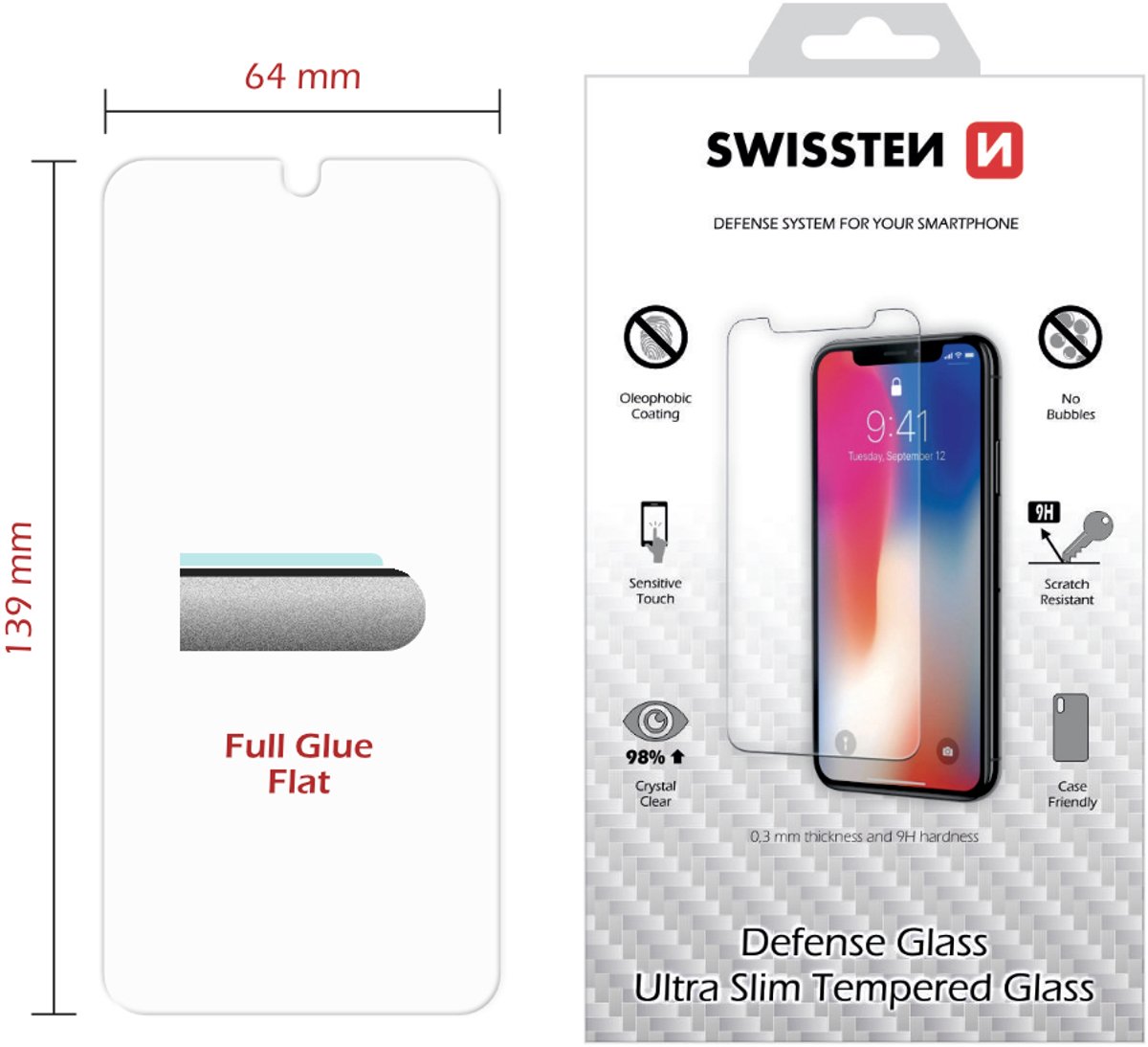 Swissten iPhone 7 Plus/iPhone 8 Plus Tempered Glass - 74511753