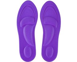 Orthotic Arch Support Insole, Flat Feet Memory Foam Shoe Pad Plantar Fasciitis Comfort Accessories (Purple for Women)