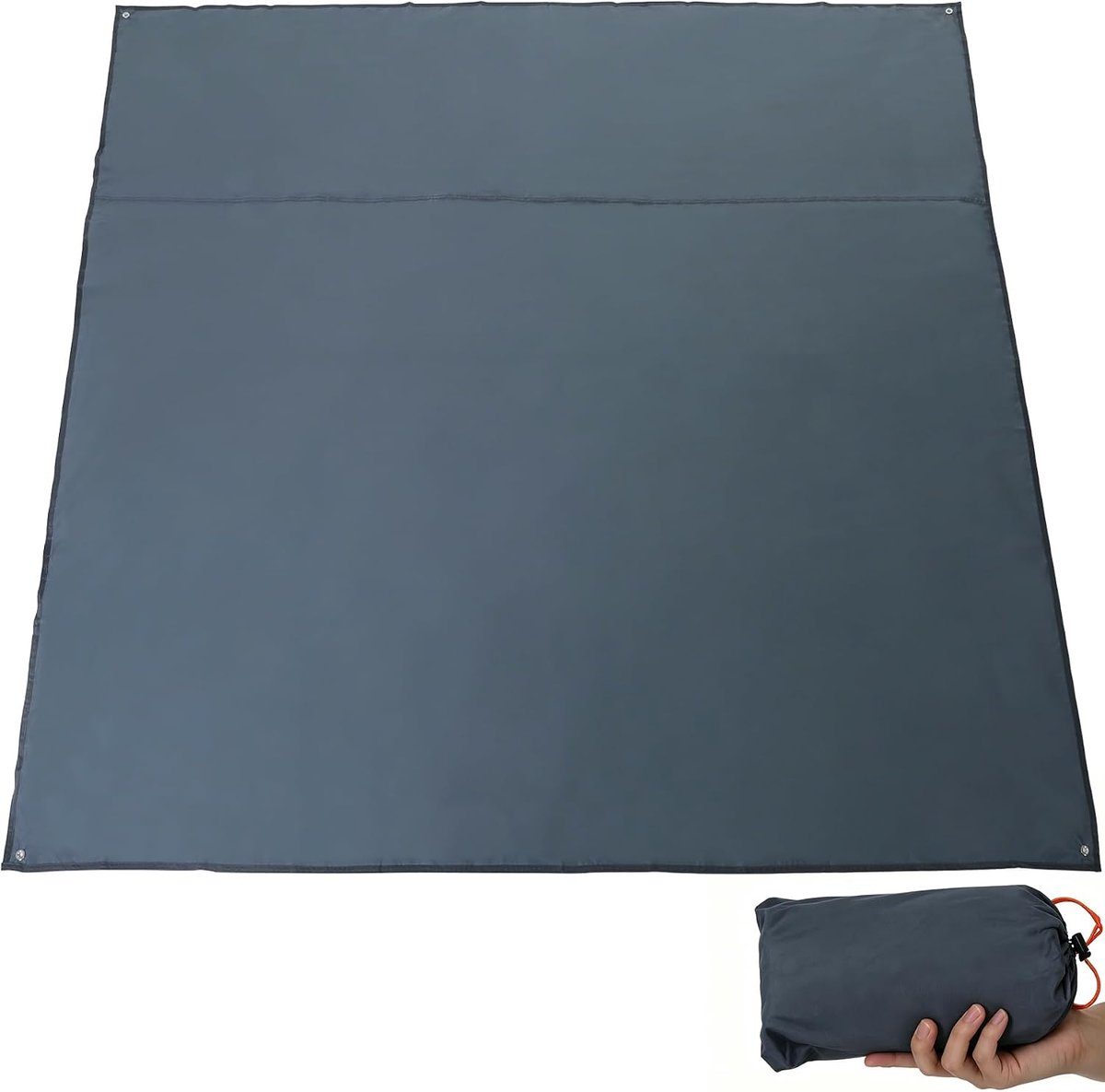 Waterdicht campingtentzeil - 210,8 cm x 83, 4-in-1 multifunctionele tentvoetafdruk voor kamperen, wandelen en survivaluitrusting, lichtgewicht en compact