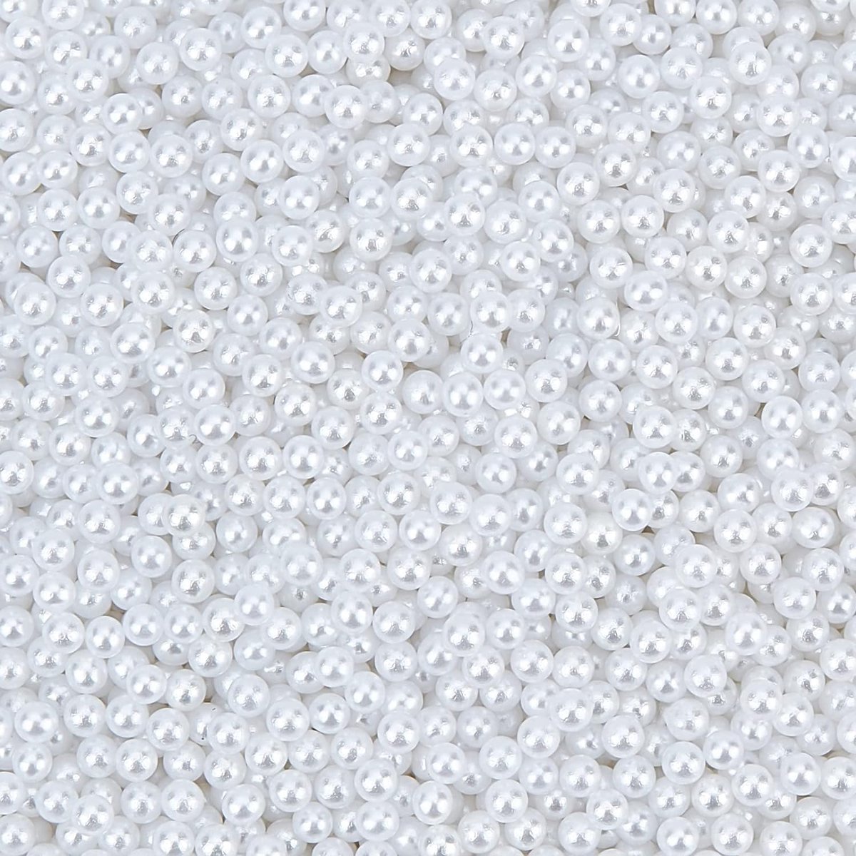 10000 stuks 1,5 ~ 2 mm witte parelkralen, geen gat, mini losse acrylparelkralen, klein harsvulmateriaal voor knutselen, nagelkunst, make-up, sieraden maken en bruiloft