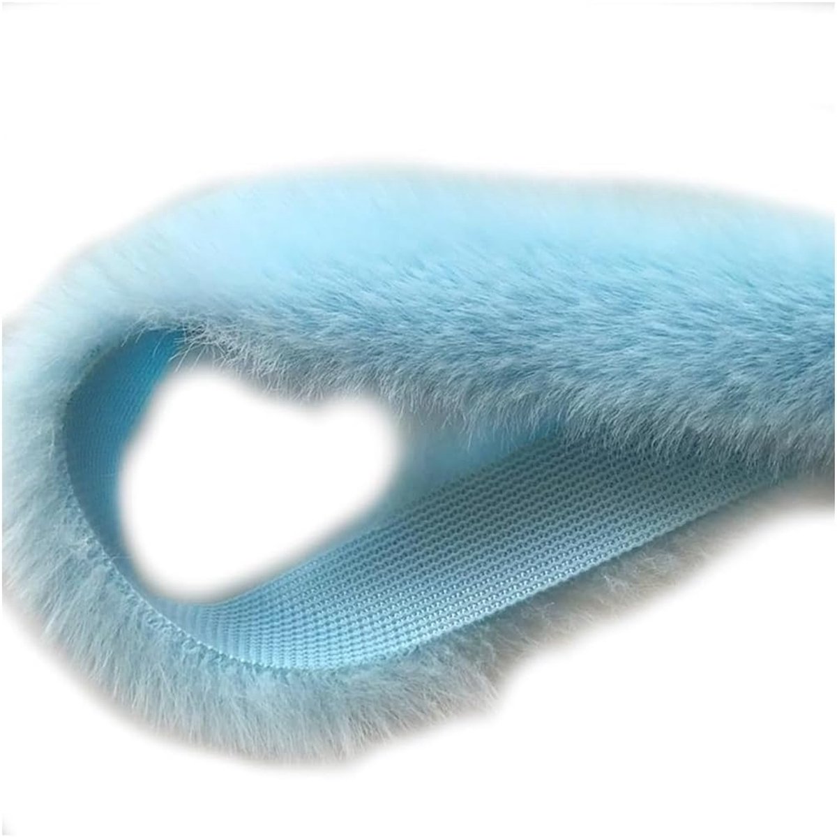 5 stuks 1M kunstbont rand namaakbont band pluche trim plucheband decoratieband kleurrijke namaakbont bezetsels voor DIY knutselen rekwisieten pantoffels slof kraag decoratie Lichtblauw 6cm