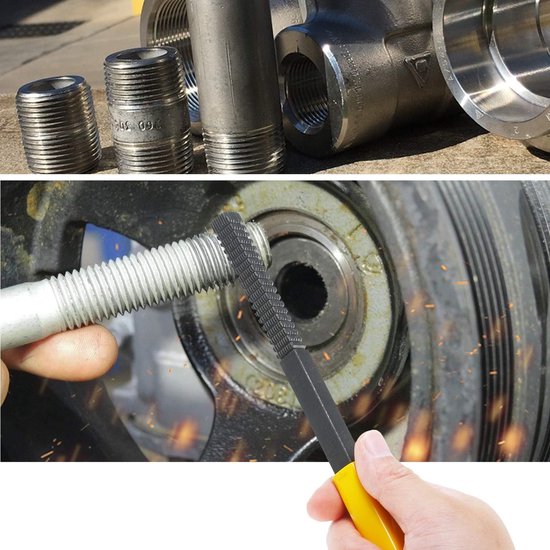 Draad Reparatie Restoration File - Hoge Kwaliteit Correctie Metrische Hardware Mini DIY Gereedschap Duurzaam Draad Bestand Auto Reparatie Tool — afbeelding 4