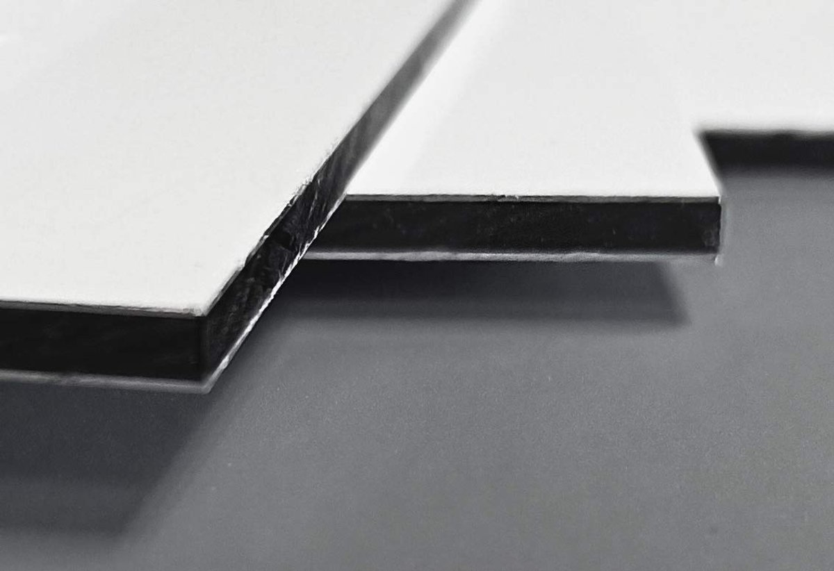 Aluminium Composite Plaat 3 mm 2stucks 21x29,7 cm Lichtgewicht Sandwichpaneel voor Binnen en Buiten Geschikt voor Modelbouw Knutselen Zeefdruk en Digitale Druk (2; 21x29,7 cm)