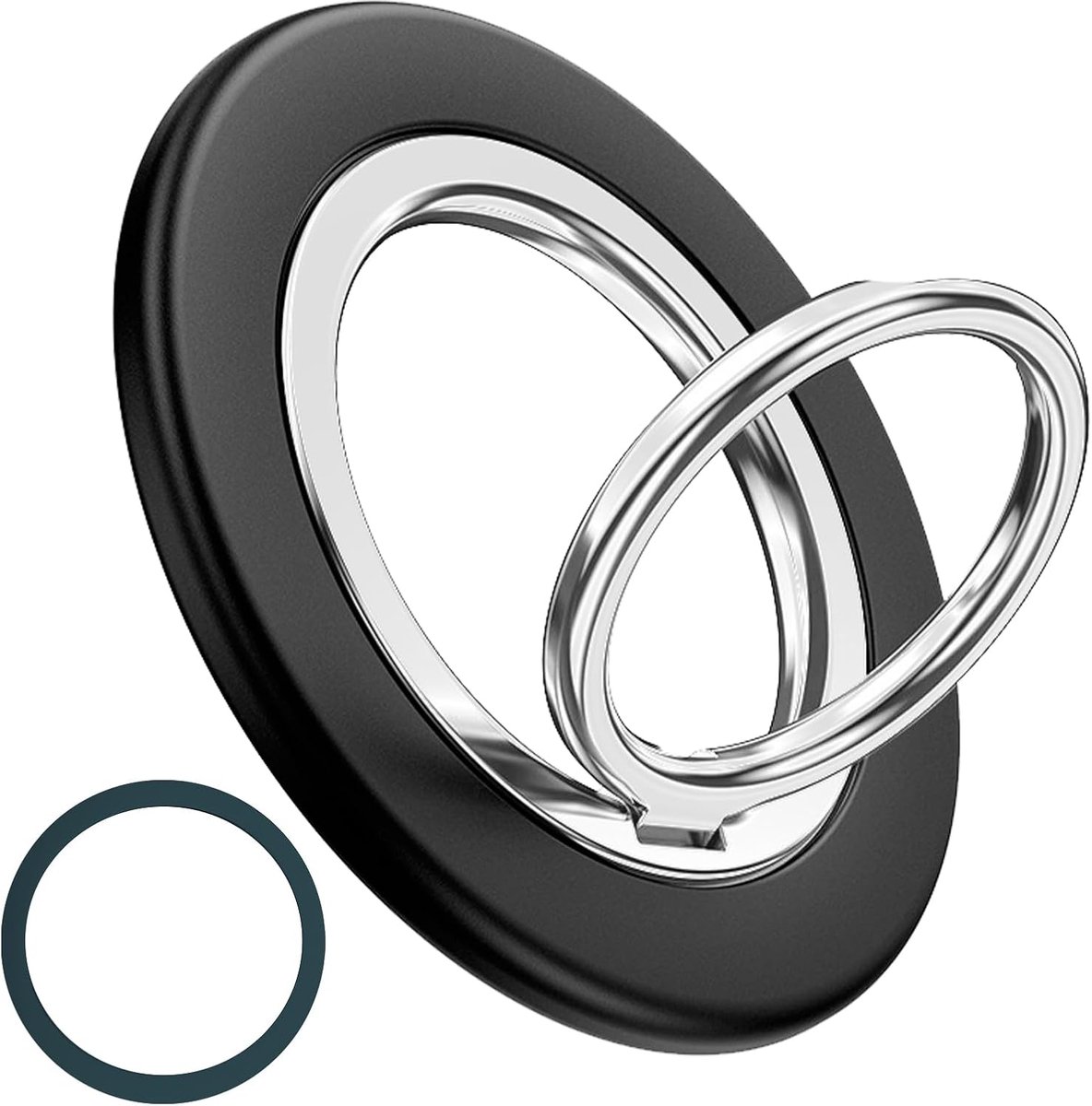 Ringhouder voor Smartphone, Telefoonlusvingerhouder voor MagSafe Ring, 360° Rotatie, Accessoire voor MagSafe Met Magneetring, Slimme Ring voor iPhone 16/15/14/13/12 Pro Max, iPhone 13 mini