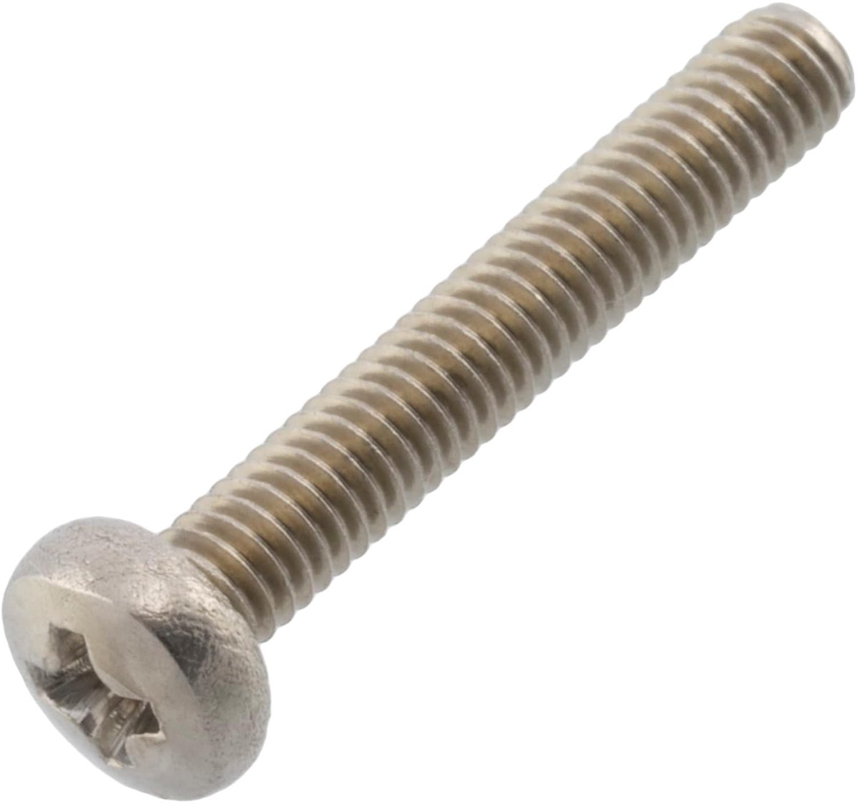 - C59741 - set met 20 metalen schroeven met cilinderkop M2,5 x 16 mm met PH1 - montageschroeven - DIN 7985 - in roestvrij staal A2 - kleur zilver