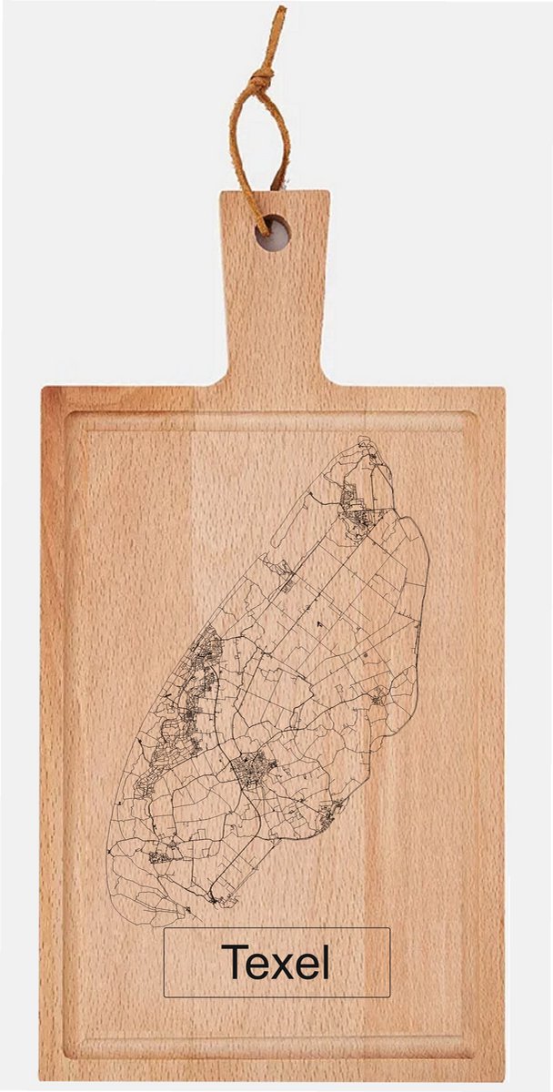 StadsPlanken Texel Serveerplank Borrelplank Tapasplank