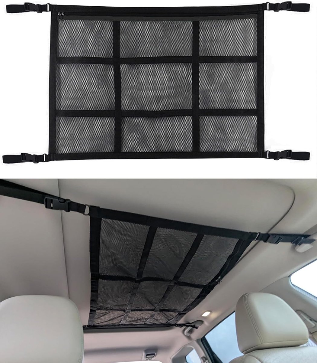 auto-reisaccessoires, universele opbergtas voor auto's, bagage-opslag, netdeken, geschikt voor SUV's, jeeps, kleine bestelwagens en zelfs sommige bedrijfsvoertuigen