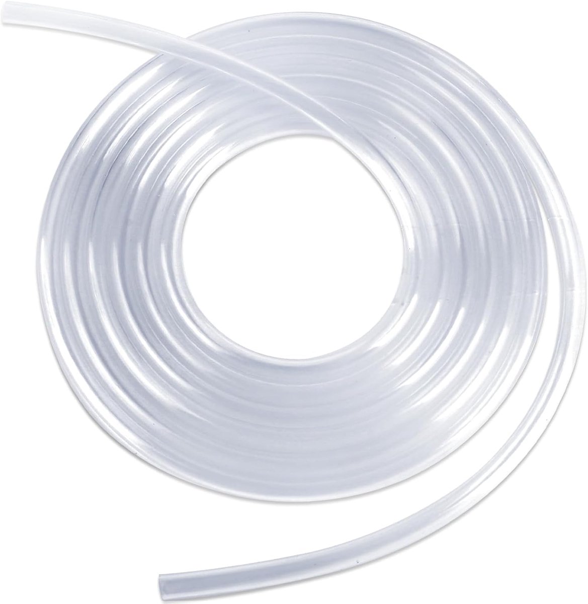 - transparante rubberen slang voor huishouden, drinkwater, voedselveilige flexibele siliconenslang industrie - 4 mm ID x 6 mm OD, 1 mm wanddikte (2 meter)
