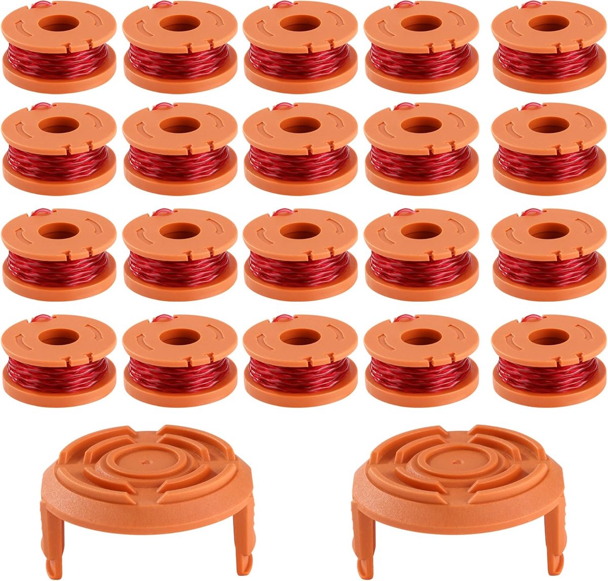 20-delige set voor grasmaaier set Werkt met Worx 20V, Ø1,65mm, 3m grastrimmers