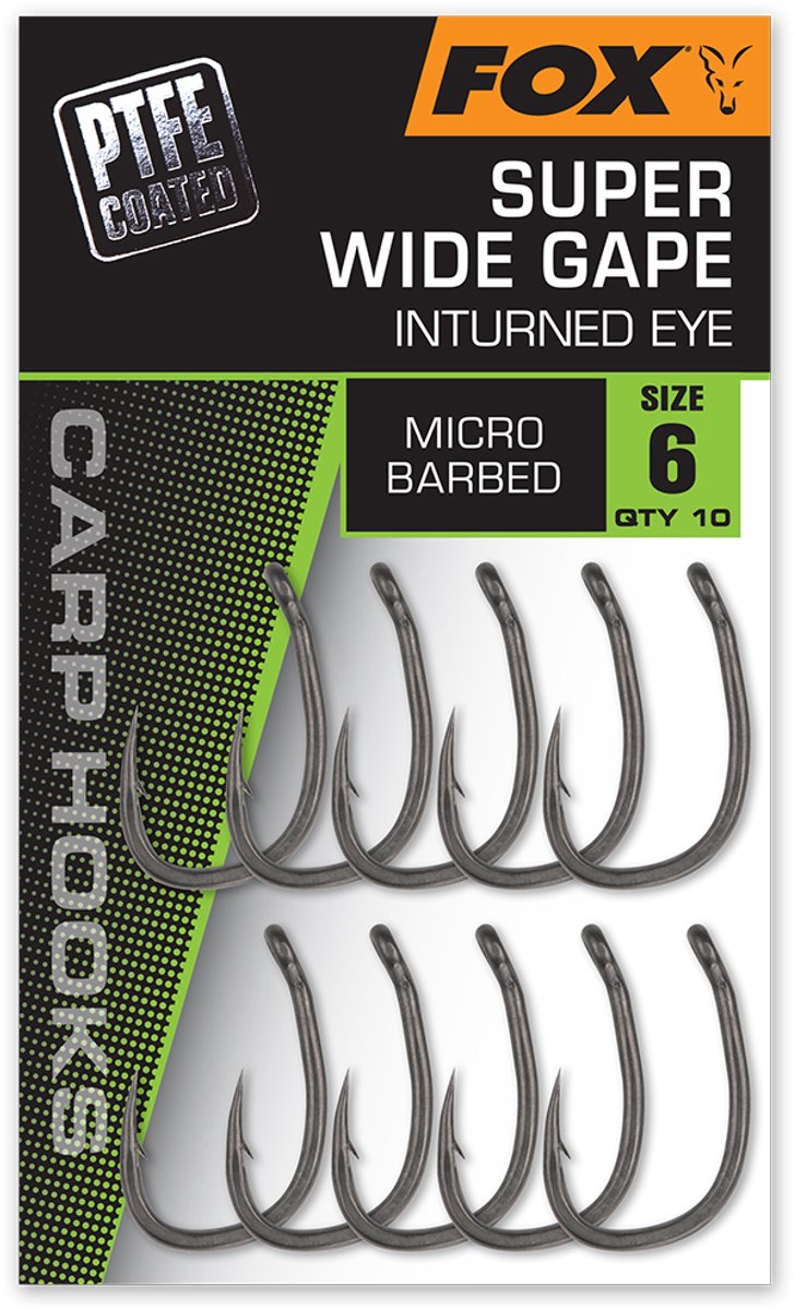Super Wide Gape Inturned Eye Fox - Karper Haken - Karperhaken - Karper - Karpervissen - Karper Vissen