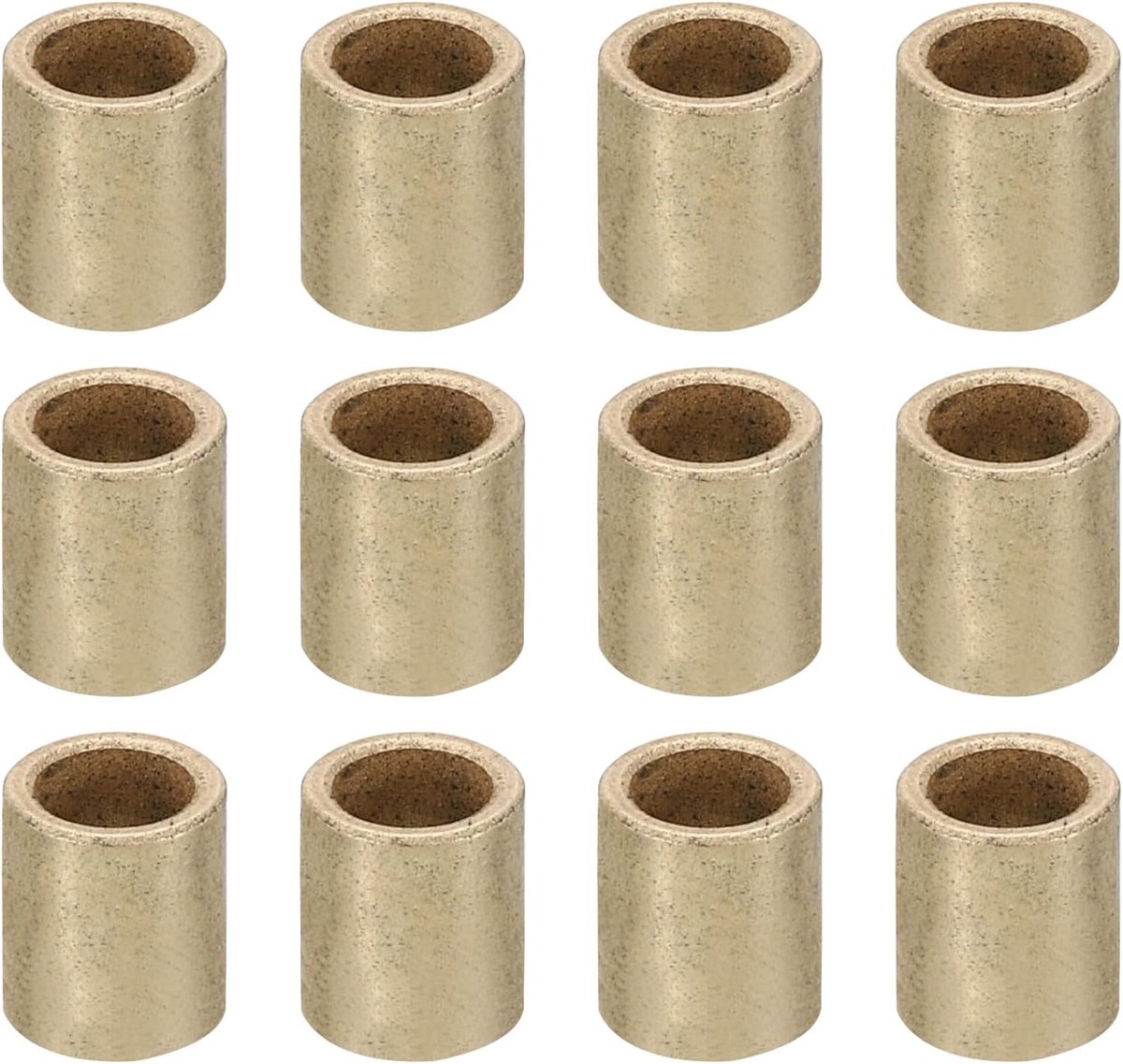 M5 messing afstandhouders, 12 stuks metalen afstandhouder messing 5 mm ID x 7 mm OD x 10 mm L messing afstandhouders schroef afstandhouder voor 1/5 inch of M5 schroef