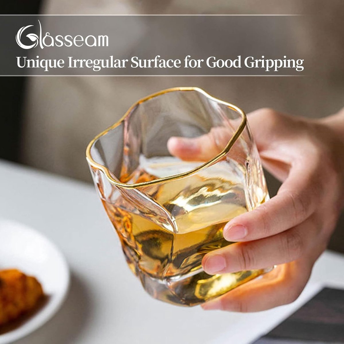 Whiskyglazen-set van 6 glazen Whisky Cadeaupakket voor Mannen, Tumbler Glazen Drinken voor Verjaardag Vaderdag Pensioen Echtgenoot Opa voor Rum Gin Bourbon
