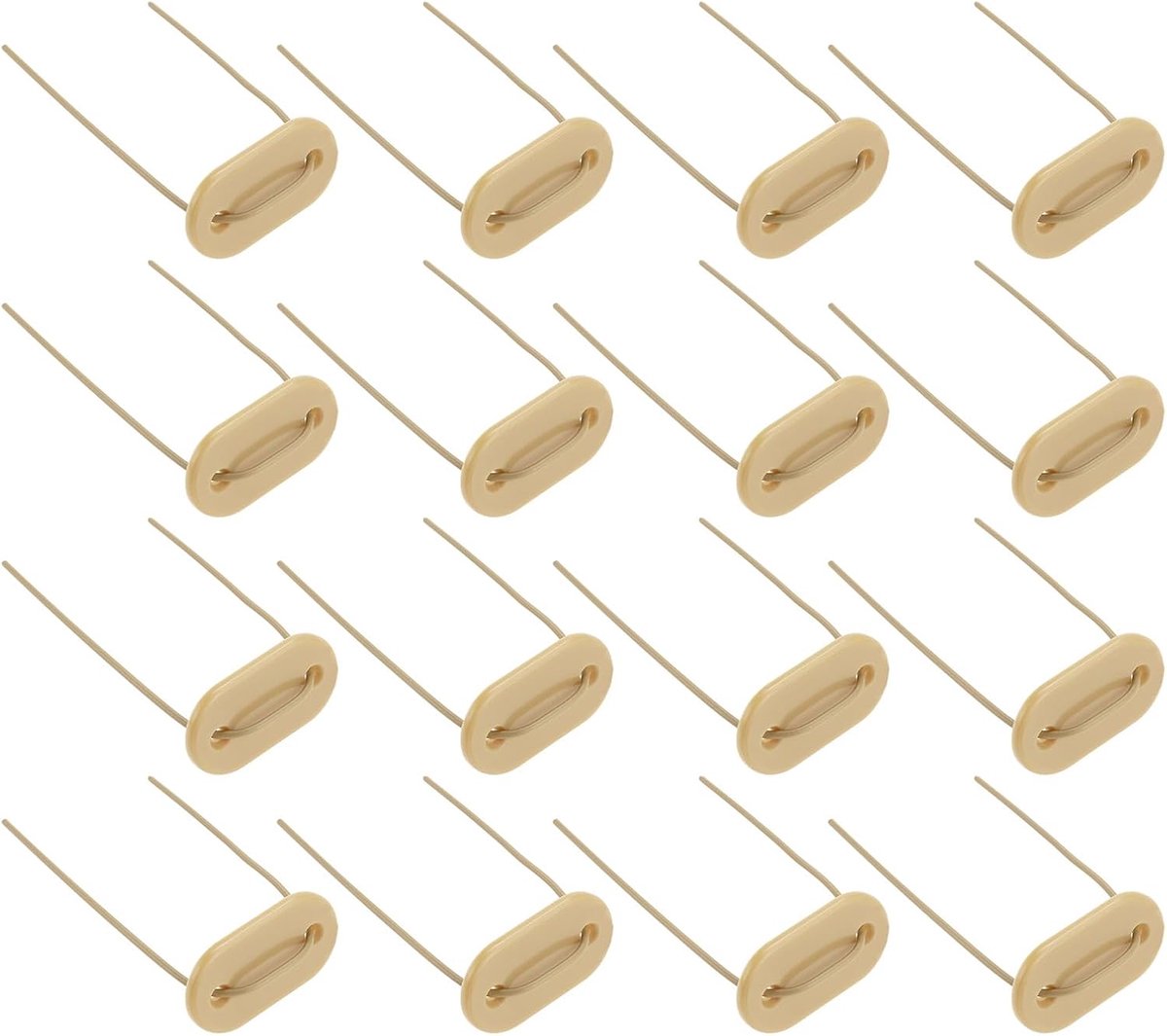Bevestigingsset voor privacyschermomheining 34 x 18 x 2 mm, weerbestendige bevestigingsset, montageclips, 50 stuks plastic platen en 50 stuks kabelbinders voor tuin, gazon, balkon,