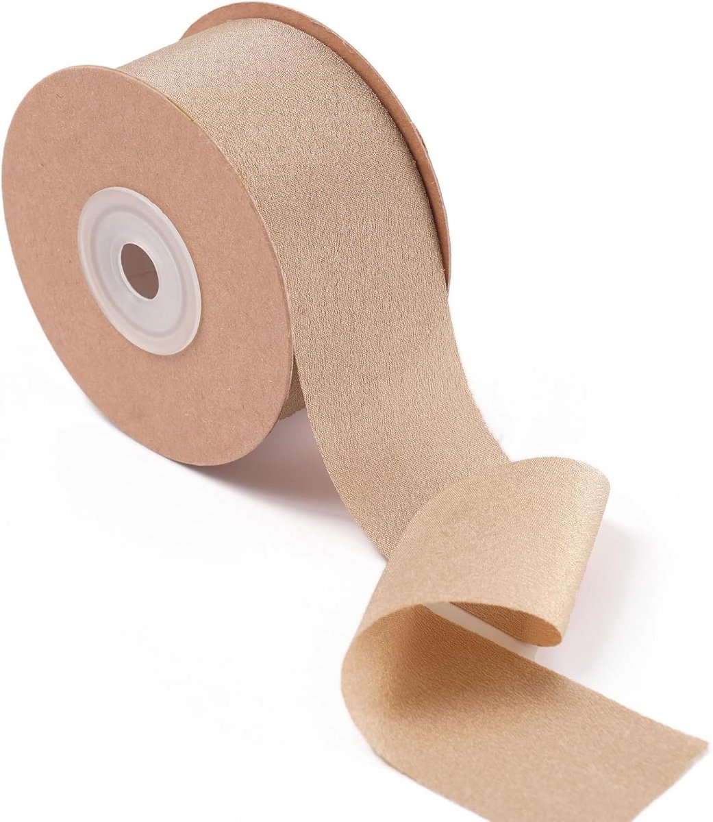chiffon Zijden Satijnen Lint 3.8cm x 23m Linten voor Cadeauverpakkingen knutselen Bruiloft boeket Vakantie Kerstmis Verjaardag Decoratie Silk Satin Ribbon
