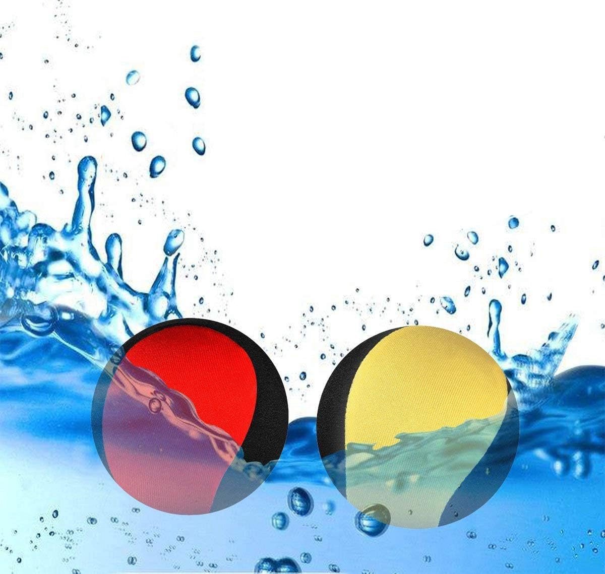 2 Pack Waterbal Grappige Zwembad Speelgoed Ballen Bounce on the Water Soft Sneldrogende Lycra Bal Water Fun Water Sport Games voor Zwembad Strand