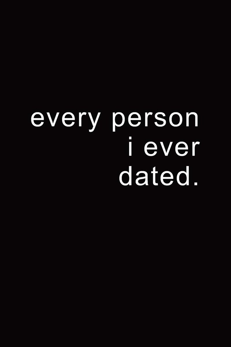 Person I Ever Dated Journal