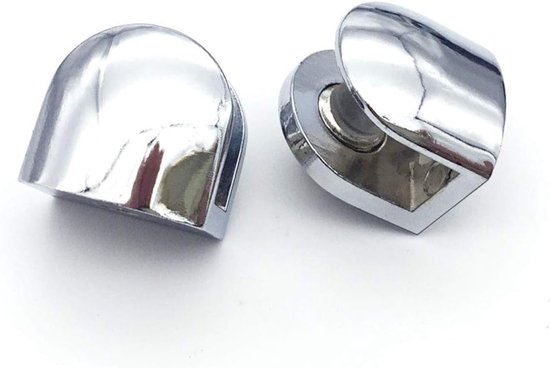 Glasklemmen, verstelbare glashouders, solide zinklegering, klembevestiging voor 6-10 mm dik glas en acrylglas, 6 stuks — afbeelding 3