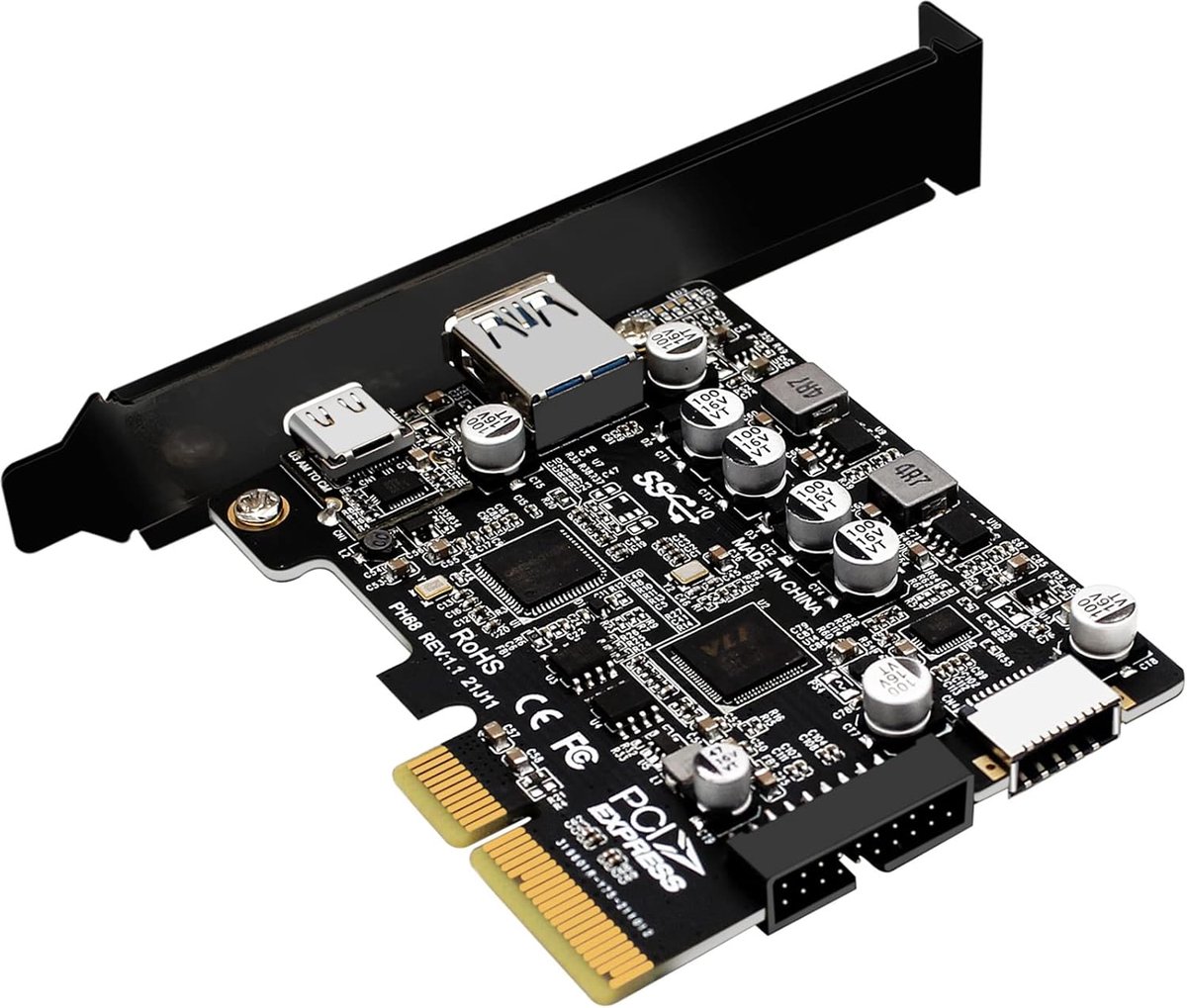 USB C PCIE kaart PCI USB 3.2 poort type USB3.2 type-C voor paneel mount adapter