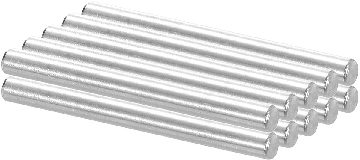 304 vergrendelingspinnen van roestvrij staal, 4 x 60 mm (diameter 5/35 inch), 10 stuks vergrendelingspinnen van gehard metaal, vervanging voor stapelbedpennen voor zelfmontage van meubels